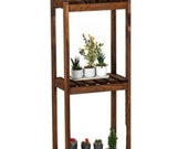 3 Tier Wooden Plant Shelf, Plant Stand, Display Shelf, Decorative Shelf, Indoor Plant Stand, Pine Wood Plant Rack, Ladder Shelf Book Shelves