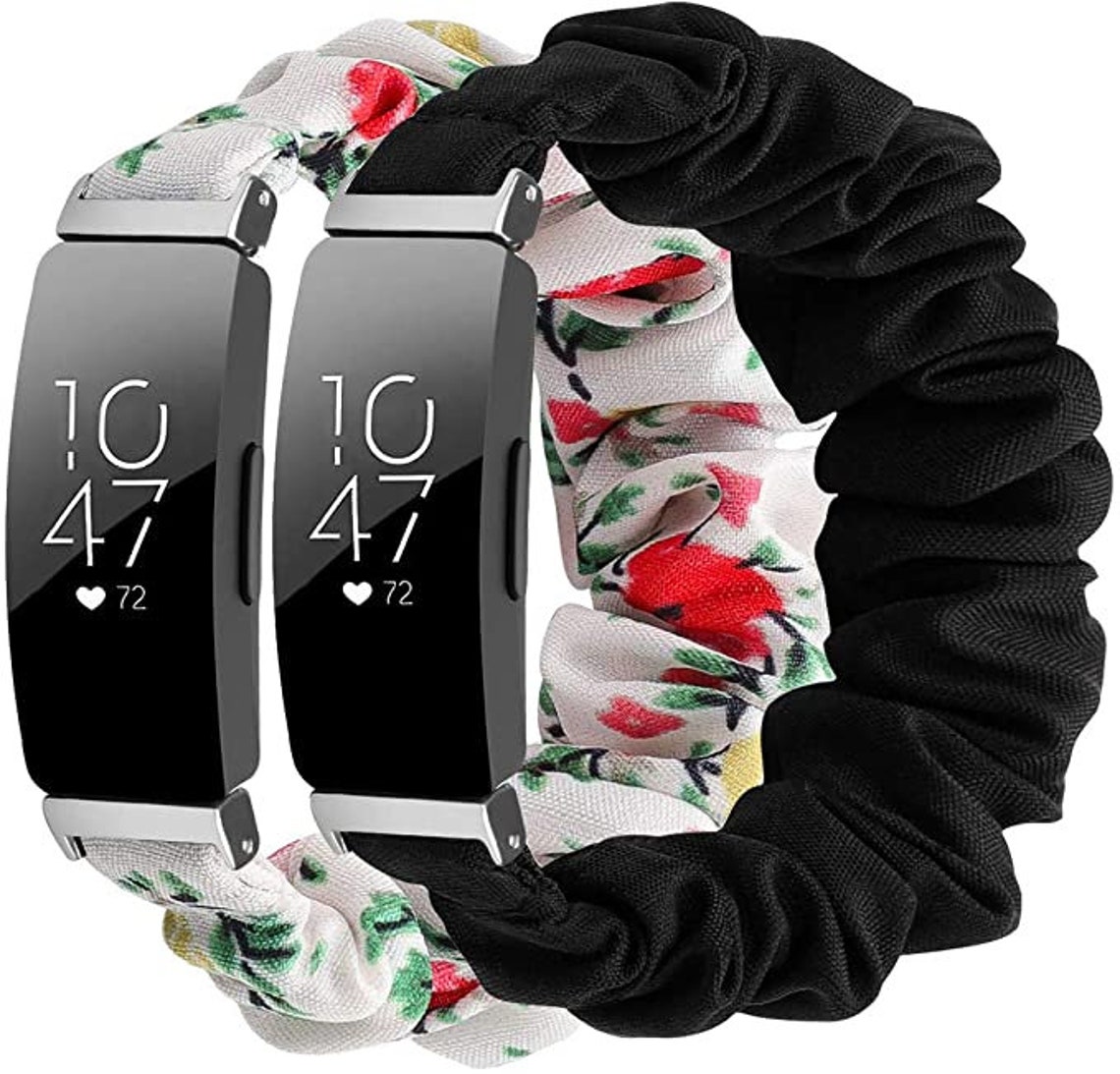 Pack of two Fitbit scrunchie replacement bands Etsy