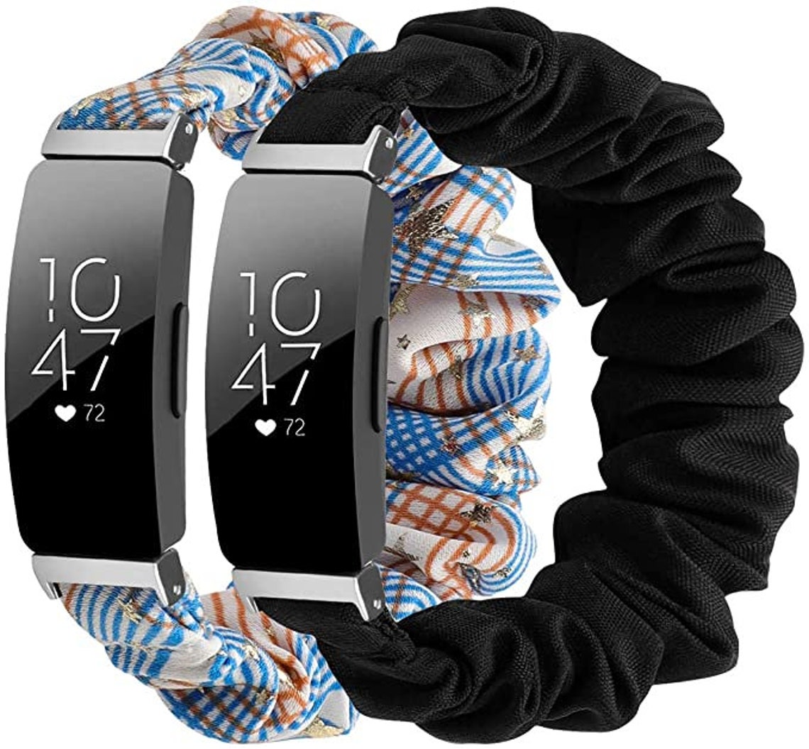 Pack of two Fitbit scrunchie replacement bands Etsy