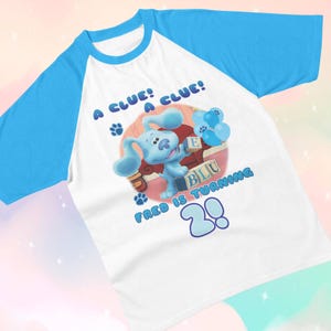 Custom Dog Blue Birthday T Shirt, Adorable Cartoon Dog Theme Party, Matching Family Tees, Gift for Birthday, Custom Birthday Kids Tee