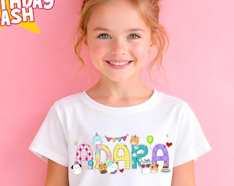 Camiseta para festa de aniversário Squishmallow: Camiseta personalizada para combinar com a família