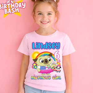 Chip Birthday T-Shirt: Puppy Party, Custom Family Matching Tee