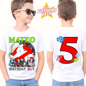 Personalized Ghost Birthday Shirt: Halloween Family Matching Raglan Tee