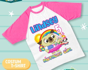 Chip Birthday T-Shirt: Puppy Party, Custom Family Matching Tee