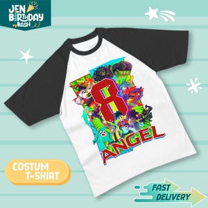 Custom Akedo Ultimate Arcade Warriors Birthday Shirt - Custom tee - Akedo party theme shirt - Family Matching - Warrior Arcade family shirt