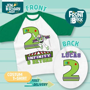 Two Infinity and Beyond Birthday Shirt, 2 Infinity and Beyond Buzz Shirt, Buzz Lightyear, Toy Story Buzz Theme Shirt, Gift Birthday Shirt