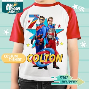 Henry Personalized Birthday T shirt, Danger Birthday Family Shirt, Henry Danger Party Matching Captain Man Kid Danger Birthday boy