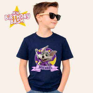 Spersonalizowana koszulka urodzinowa Chuk: pasująca koszulka rodzinna Chuk E zdjęcie 4