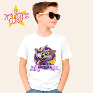 Spersonalizowana koszulka urodzinowa Chuk: pasująca koszulka rodzinna Chuk E zdjęcie 6