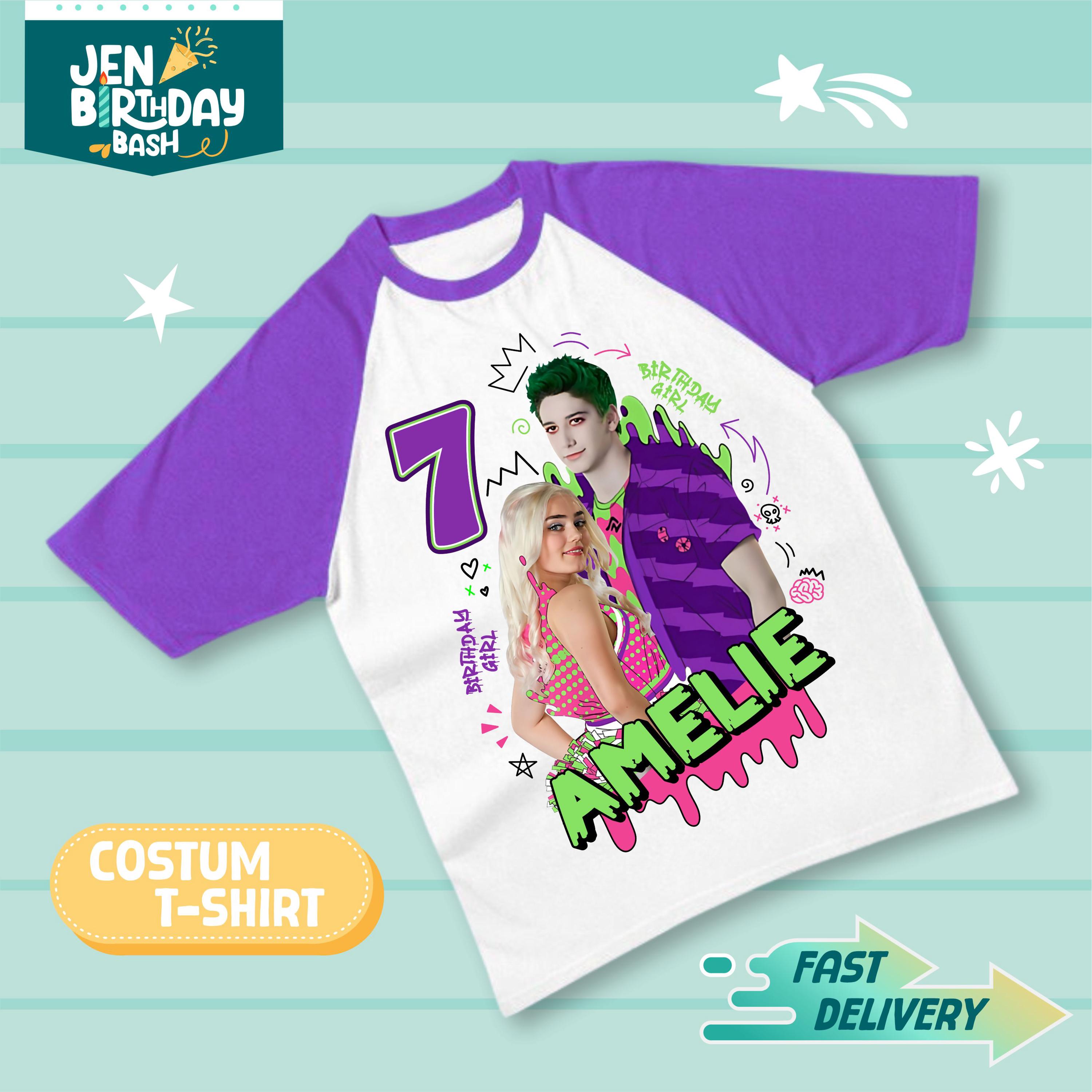 Zombie Birthday T-Shirt: Custom Family Matching Party Tee