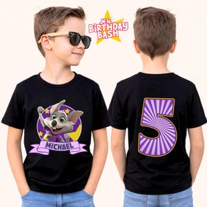 Spersonalizowana koszulka urodzinowa Chuk: pasująca koszulka rodzinna Chuk E zdjęcie 2