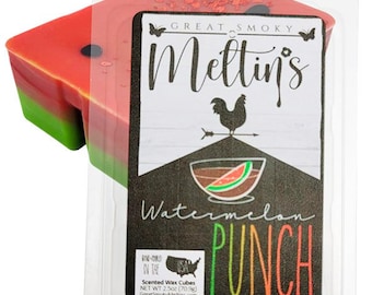 Watermelon Punch Wax Melt | 2.5 oz Wax Melt | Wax Melts for Warmer | Hand Poured in the Great Smoky Mountains