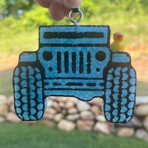 Car with Duck Freshie | Car Freshener | Car Freshie