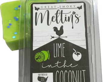 Lime In the Coconut | 2.5 oz Wax Melt | Wax Melts for Warmer | Hand Poured in the Great Smoky Mountains