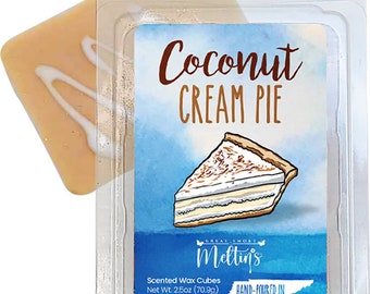 Coconut Cream Pie  Wax Melt| 2.5 oz Wax Melt | Wax Melts for Warmer  | Hand Poured in the Great Smoky Mountains