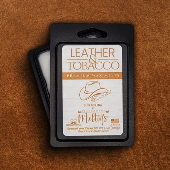 tobacco scented wax melts Leather & Tobacco | 2.5oz Wax Melts | Gifts for Him | Wax Melts for Warmer tobacco scented wax melts Leather & Tobacco | 2.5oz Wax Melts | Gifts for Him | Wax Melts for Warmer