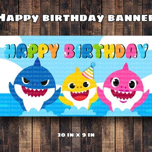 Shark Birthday Mini Banner