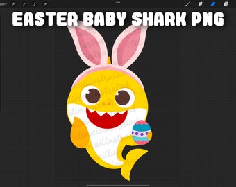 Easter Shark PNG