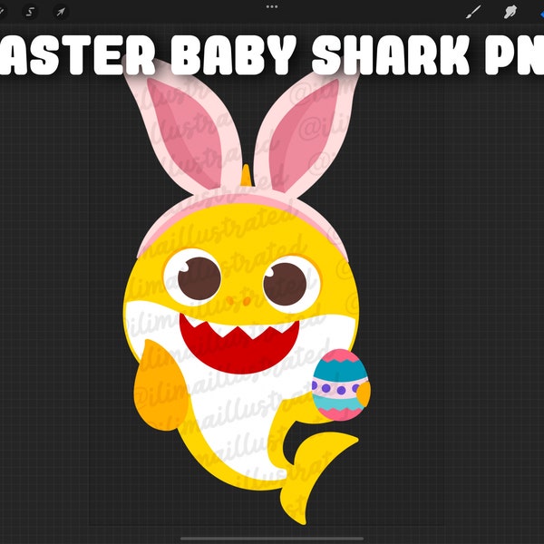 Easter Shark PNG