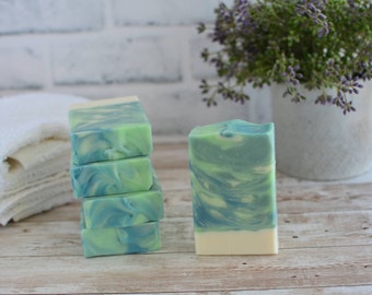 Lemongrass and green tea soap, Fall soap, Autumn soap, Halloween, holiday gifts, Party favors, soothing scent, birthday gift