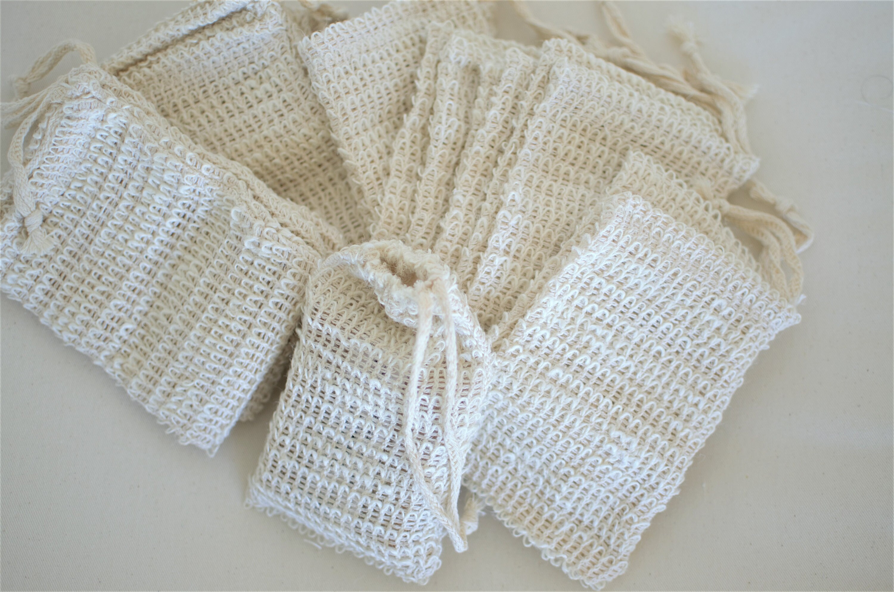 Soap Saver Pouch Sisal Soap Bag With Drawstring Exfoliating Etsy UK
