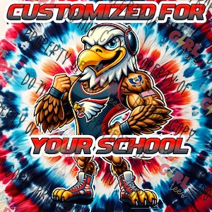 Eagle Wrestling Mascot PNG Files. Other Colors Available!! Original design, instant download