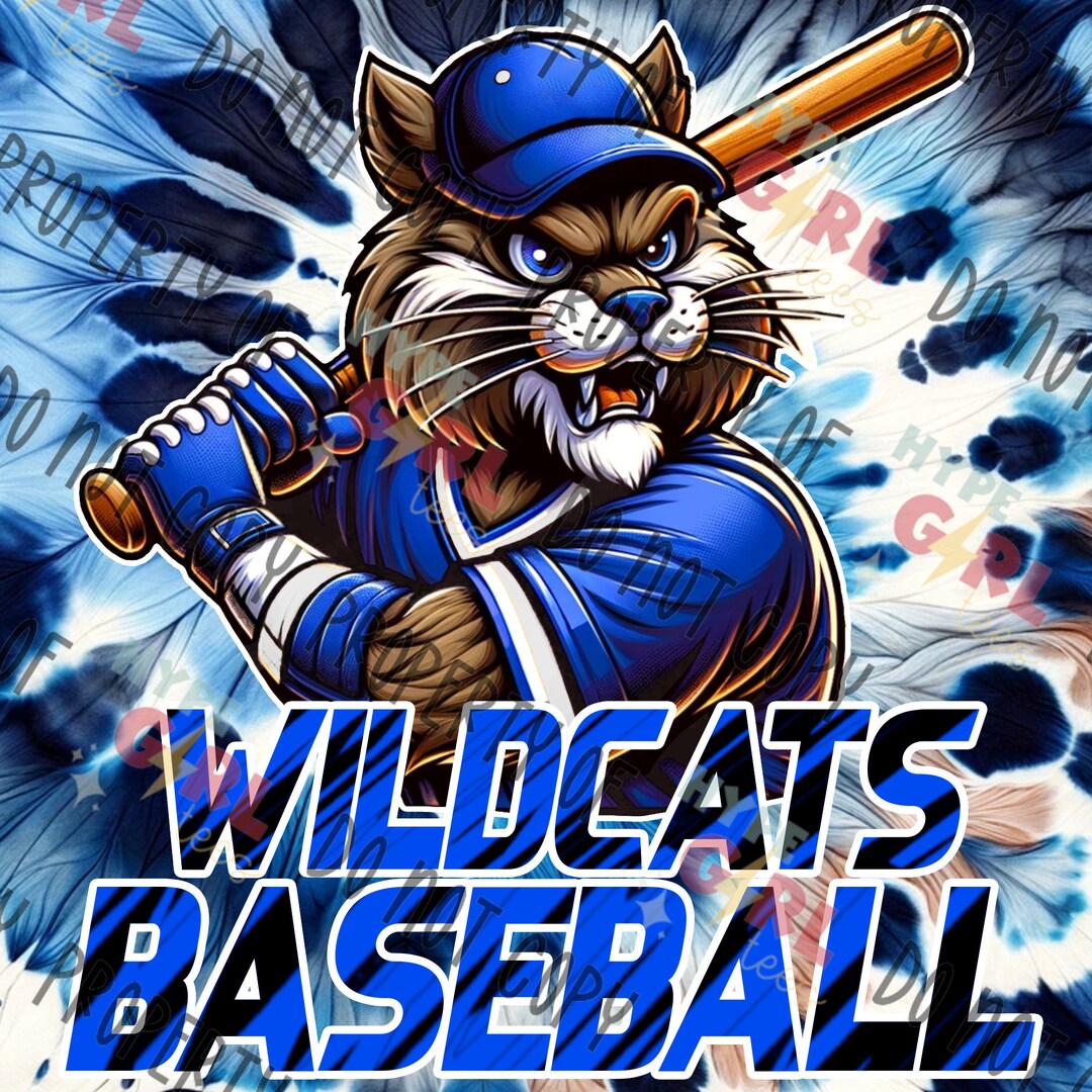 wildcats-bobcats-baseball-mascot-png-digital-file-blue-white