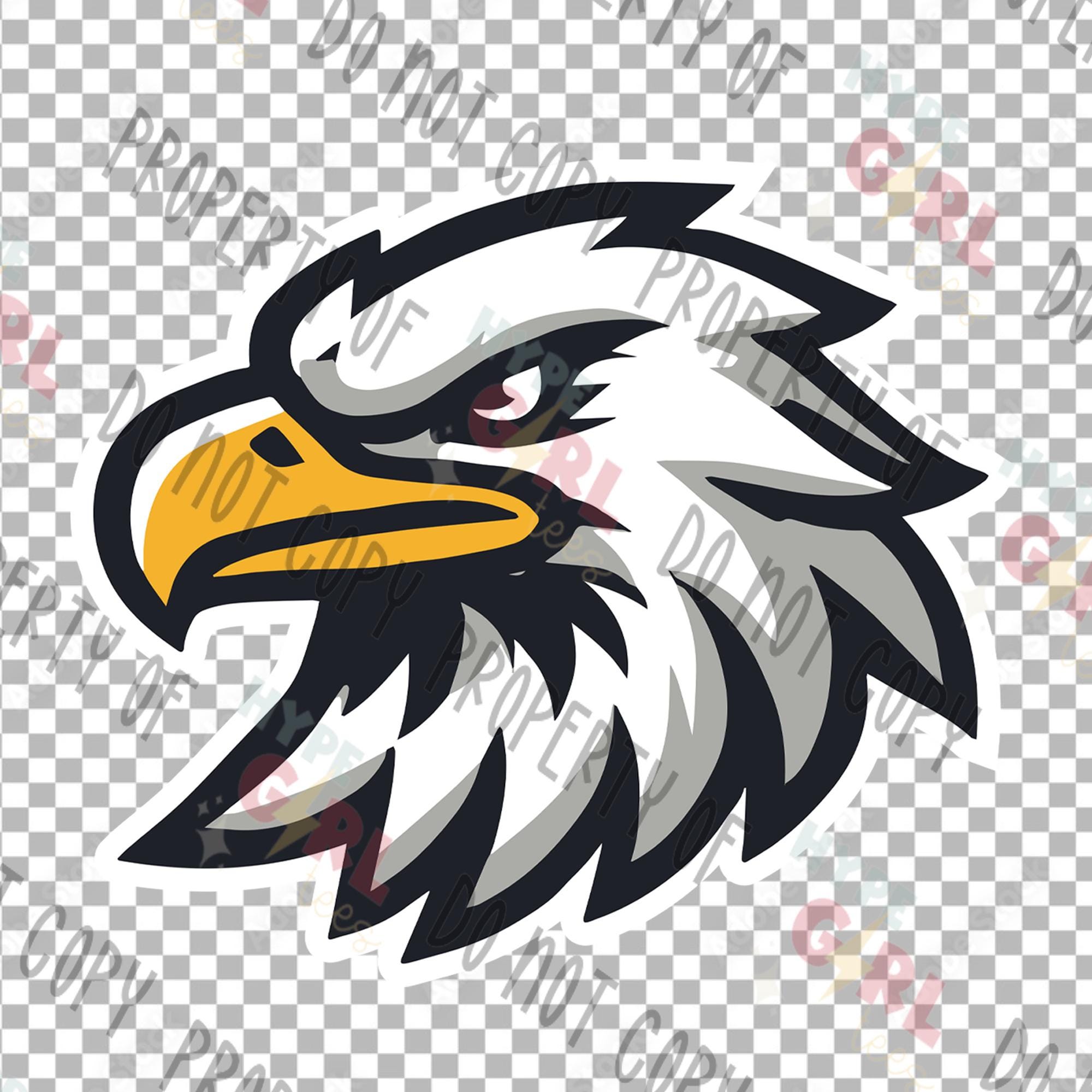 NEW Eagle / Falcon / Hawk Logo SVG + PNG, Instant Download. Colors Are ...