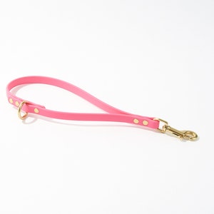 Traffic Loop Dog Training Tab and Leash Extender: 1/2&quot; Waterproof Biothane with Custom Colors and Hardware