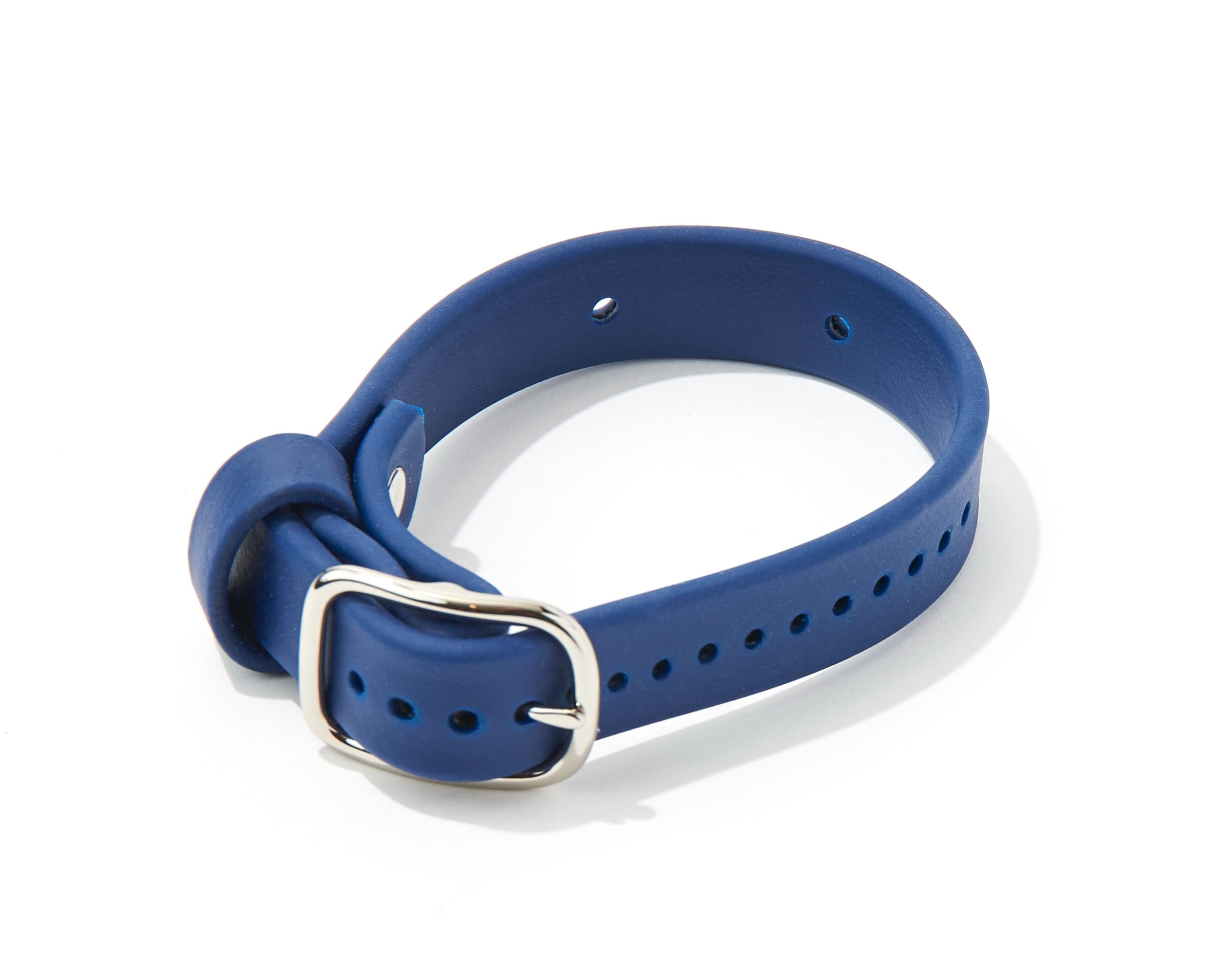 Invisible Fence Replacement Collar 3/4 Inch Waterproof Biothane for Dogs and Cats with Custom Colors and Hardware