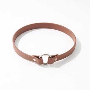 Slip-On ID Tag Collar: 3/4&quot; Waterproof Biothane with Nickel Hardware