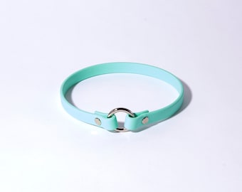 Slip-On ID Tag Collar: 1/2&quot; Waterproof Biothane with Nickel Plated Hardware
