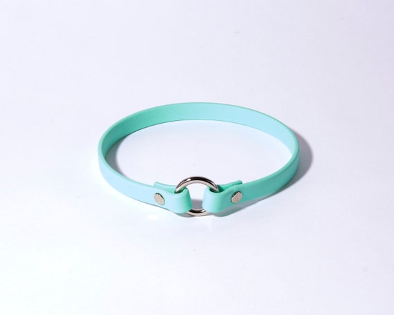 Slip-On ID Tag Collar: 1/2" Waterproof Biothane with Nickel Plated Hardware