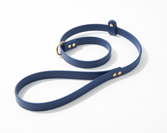 Adjustable 3 Foot Slip Leash: 3/4" Waterproof Biothane with Custom Colors and Hardware