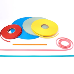 1/2" Super Heavy Beta Biothane Raw Material by the foot: Waterproof coated nylon durable biothane strap.