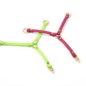 Ruffland Fan Holder: 9" Waterproof Biothane Universal Fan Holder Strap with Custom Colors and Solid Brass Hardware