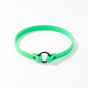 Slip-On ID Tag Collar: 3/4&quot; Waterproof Biothane with Matte Black Hardware