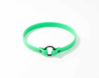 Slip-On ID Tag Collar: 3/4" Waterproof Biothane with Matte Black Hardware