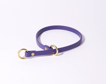 Waterproof Slip Collar: 1/2&quot; Width Biothane Training Collar