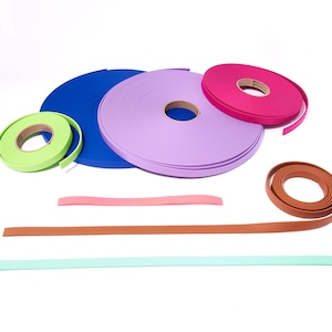 3/4" Super Heavy Beta Biothane Raw Material by the foot: Waterproof coated nylon durable biothane strap.