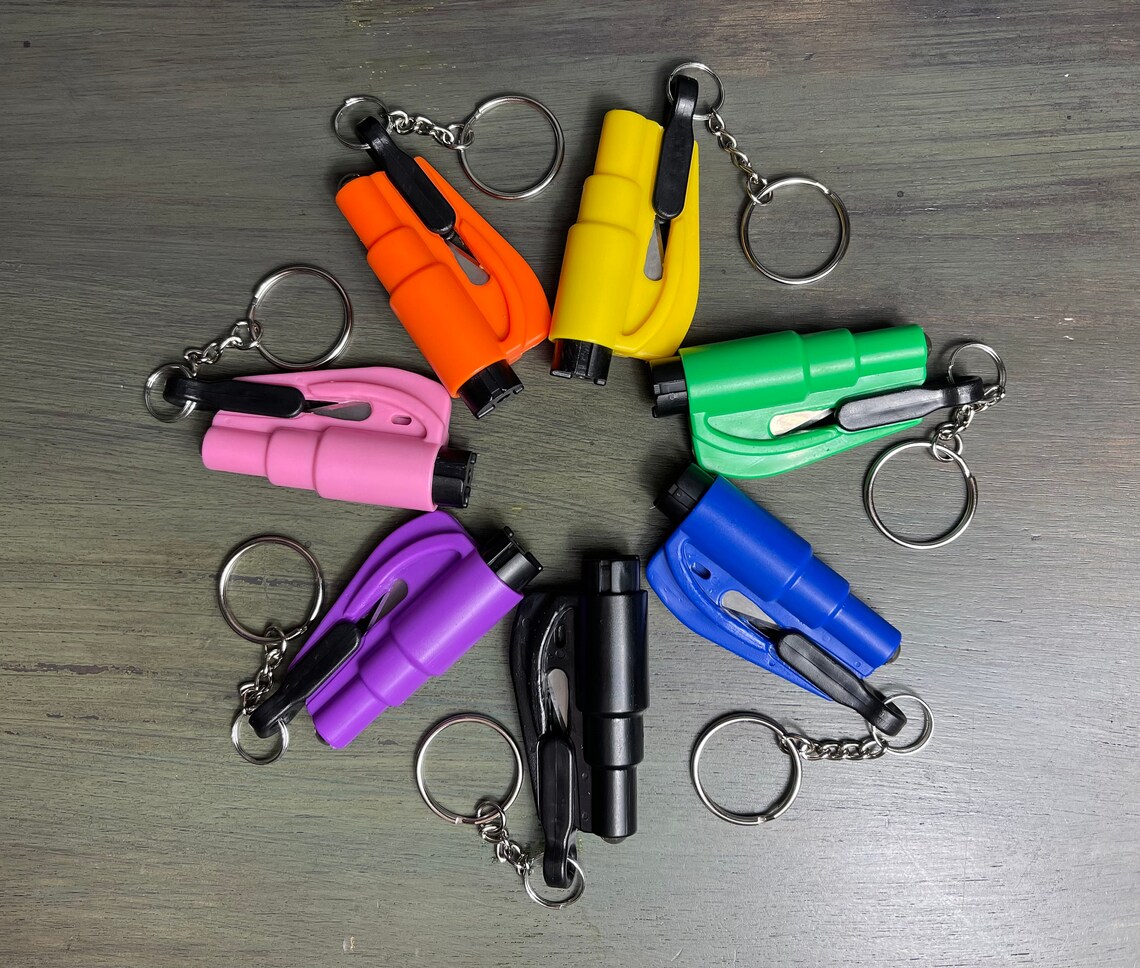 SAFETY KEYCHAIN TOOL Protection Keychain Window Breaker Etsy