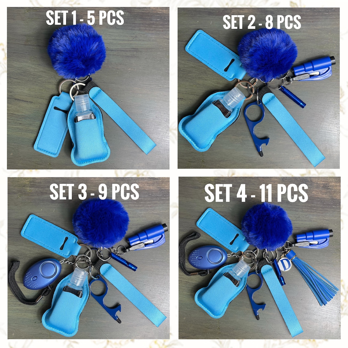 Safety Protection Keychain Set Build Your Own Protection Etsy