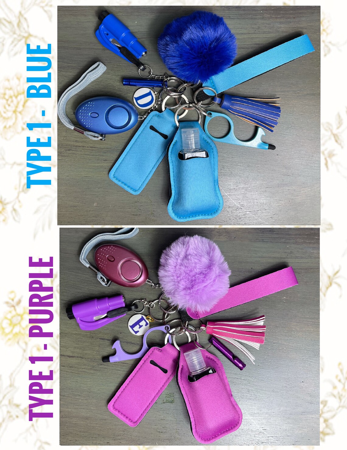 11 Piece Safety Keychain Utility Keychain Protection Etsy