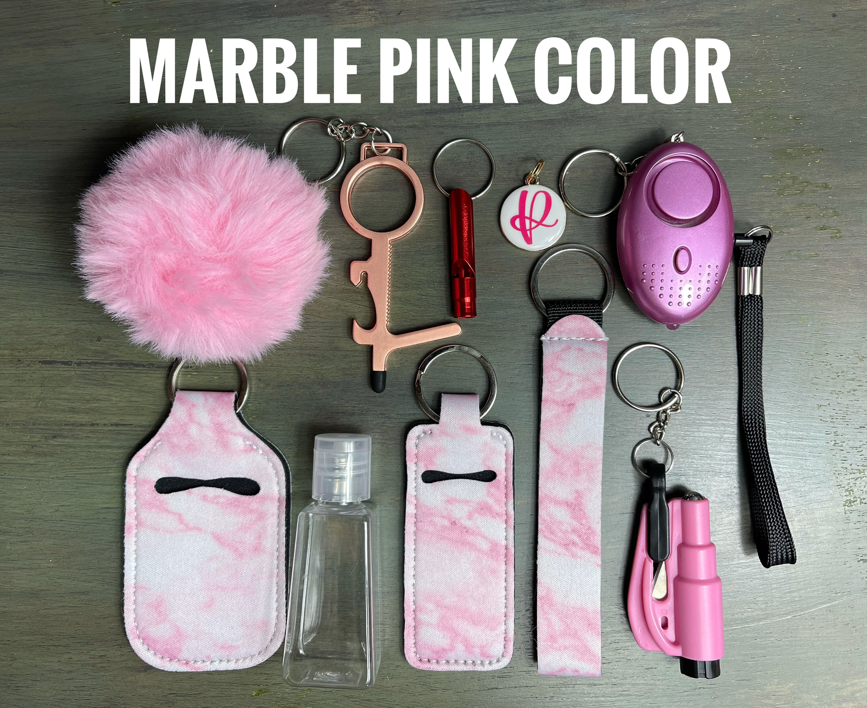 Safety Protection Keychain Safety Keychain Monogrammed Etsy