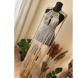 Macrame dress , boho wedding , bruning , festival costume , party dress , boho dress , festival dress , beach dress , party dress,