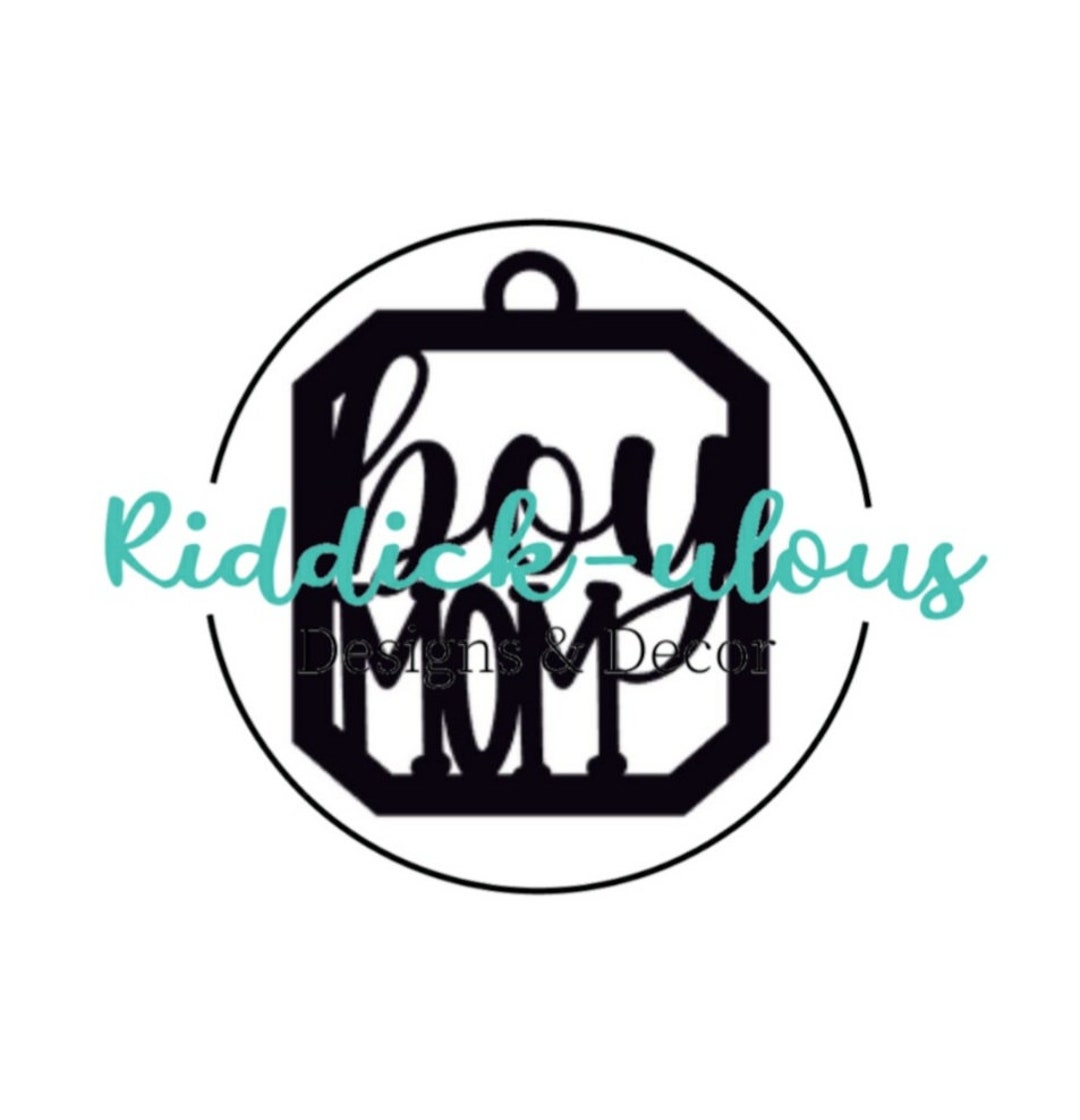 SVG ONLY Boy Mom Car Charm Etsy