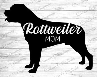 Download Rottweiler Mom Svg Etsy