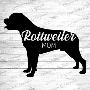 Rottweiler Mom SVG Cut File, Rottweiler Mom Svg, Rottweiler Mom Png, Dog SVG, Dog PNG, Dog Sublimation Design, Dog Mom svg, Rottweiler