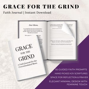 Geloofsdagboek voor moeders | Christian Prompt-dagboek voor overweldigde vrouwen | NBG Schrift en gebed | Digitale directe download