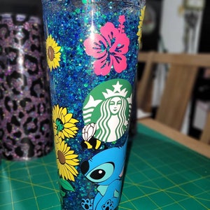 Custom theme starbucks snowglobe tumblers